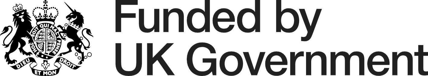 Funded by UK Government logo