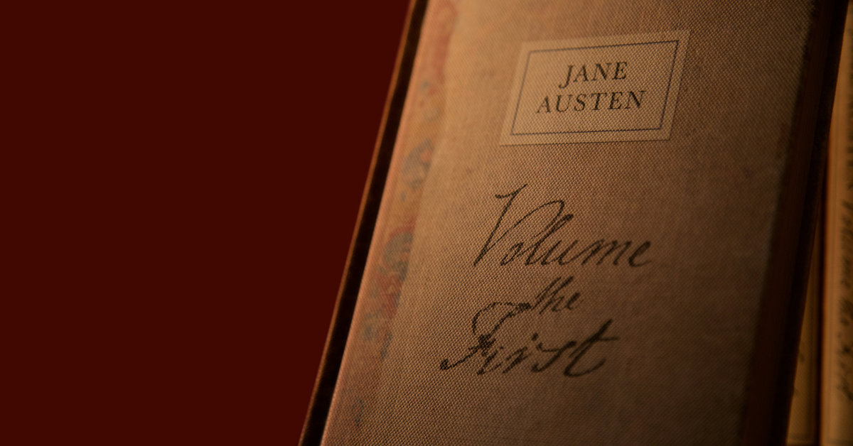 old Jane Austen book cover