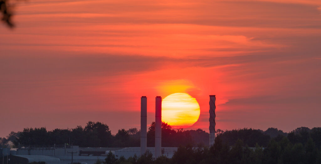 Sunset at Overton Mill